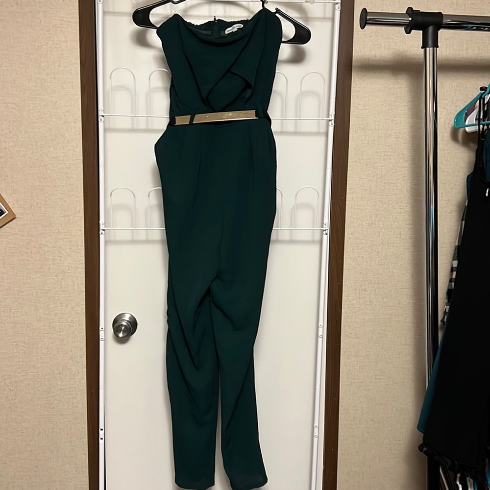 Green jumpsuit